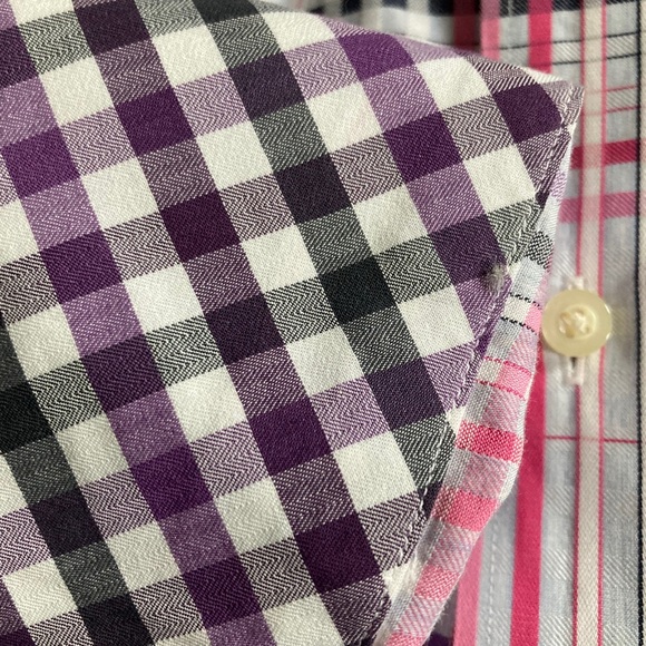 Neiman Marcus patterned button up shirt - Picture 5 of 7